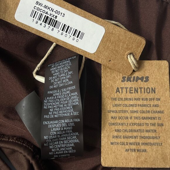 SKIMS Swim Tank Monokini Cocoa XXS - Picture 10 of 11